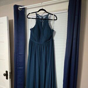 Azazie Dress Neptune Blue